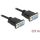 Delock Serial RS-232 DB9 -> Serial RS-232 DB9 F/F adatkábel 0.5m fekete null modem