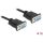 Delock Serial RS-232 DB9 -> Serial RS-232 DB9 F/F adatkábel 4m fekete null modem