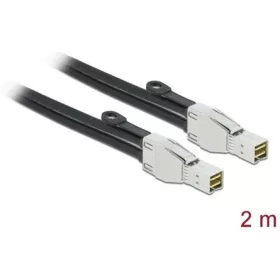   Delock SAS HD SFF-8674 -> SAS HD SFF-8674 M/M adatkábel 2m fekete