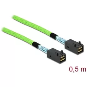   Delock SAS HD SFF-8673 -> SAS HD SFF-8673 M/M adatkábel 0.5m zöld