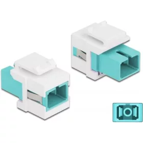   Delock SC Simplex -> SC Simplex F/F keystone modul fehér-kék multi-mode