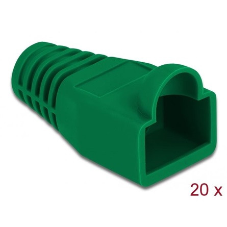 Delock RJ45 törésgátló zöld 20db