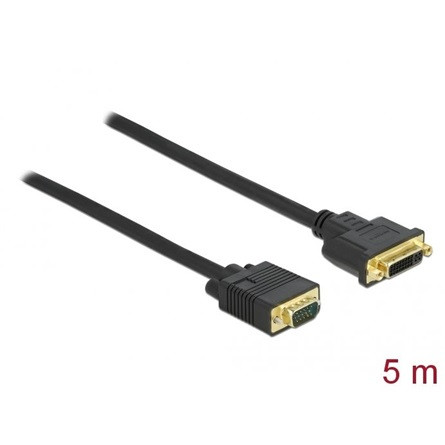 Delock KAB Delock 86759 DVI 24+5 - VGA kábel - 5m