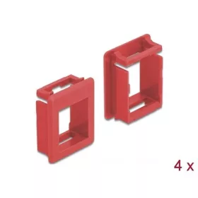 Delock Keystone modultartó tokokhoz (4 db) piros