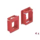 Delock Keystone modultartó tokokhoz (4 db) piros