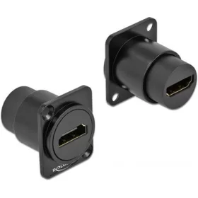 Delock HDMI -> HDMI F/F D-Type modul fekete