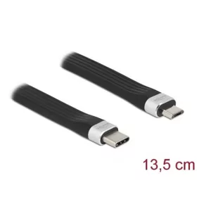   Delock 86793 USB-C -> USB-B 2.0 micro M/M adatkábel 0.13m fekete