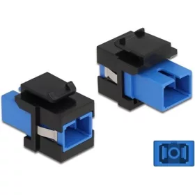   Delock SC Simplex -> SC Simplex F/F keystone modul fekete-kék single-mode