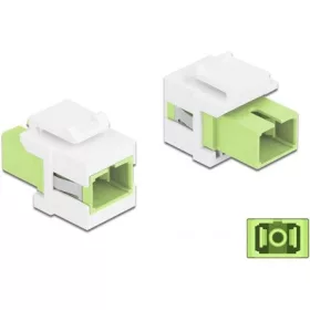   Delock SC Simplex -> SC Simplex F/F keystone modul fehér-zöld multi-mode