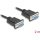 Delock D-Sub9-es, RS-232 soros kábel, anya-anya, 2 m