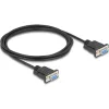 Delock D-Sub9-es, RS-232 soros kábel, anya-anya, 2 m