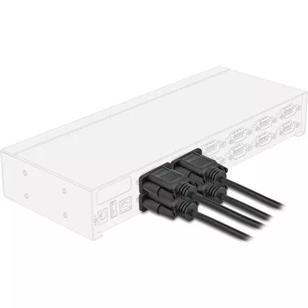 Delock D-Sub9-es, RS-232 soros kábel, anya-anya, 2 m