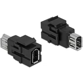   Delock FireWire 6pin -> Firewire 6pin F/F keystone modul fekete