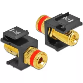 Delock szorító gyűrü F/F keystone modul fekete-piros