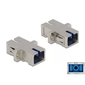   Delock SC Simplex -> SC Simplex F/F adapter fém single-mode