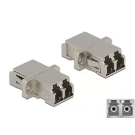   Delock LC Duplex -> LC Duplex F/F adapter fém single-mode