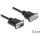 Delock Serial RS-232 DB9 -> Serial RS-232 DB9 M/F adatkábel 0.5m fekete null modem