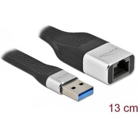   Delock FPC Flat Ribbon Cable 1Gb/s USB3.0 A RJ45 hálózati adapter