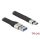 Delock lapos USB-A 3.2 Gen1 -> USB-C 3.2 Gen1 M/M adatkábel 0.14m fekete PD 3A