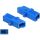 Delock E2000 Simplex -> E2000 Simplex F/F adapter kék