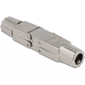   Delock LSA Cat6A -> LSA Cat6A F/F adapter nikkel szerszám nélküli szerelhető