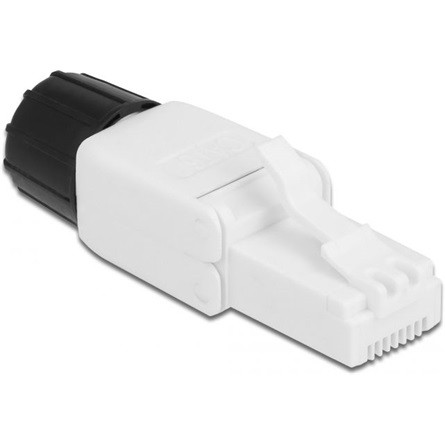 Delock RJ45 CAT6 UTP csatlakozó dugó fehér szerszám nélkül szerelhető