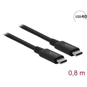   Delock 86979 USB4 Gen3×2 -> USB4 M/M adatkábel 0.8m fekete