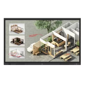   LG VIS LG 16/7 Interaktív tábla 86" 86TR3DQ-B, 3840x2160, 400 nit, HDMIx3/DP/VGA/RS-232C/RJ45/USBx5/USB-Cx2