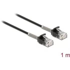   Delock RJ45 CAT6A UTP -> RJ45 CAT6A UTP M/M adatkábel 1m fekete