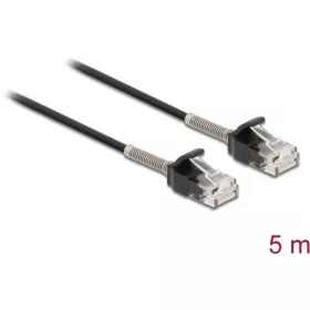  Delock RJ45 CAT6A UTP -> RJ45 CAT6A UTP M/M adatkábel 5m fekete