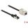 Delock RJ45 CAT6A S/FTP -> RJ45 CAT6A S/FTP M/F keystone modul 2m fekete