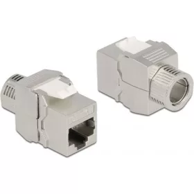   Delock Eszközmentes, borított Keystone modul RJ45 anya - LSA Cat.6A