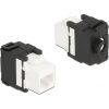 Delock Eszközmentes, 180 -os Keystone modul RJ45 anya - LSA Cat.6A