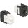 Delock Eszközmentes, 180 -os Keystone modul RJ45 anya - LSA Cat.6A