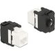 Delock Eszközmentes, 180 -os Keystone modul RJ45 anya - LSA Cat.6A