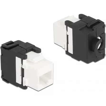 Delock Eszközmentes, 180 -os Keystone modul RJ45 anya - LSA Cat.6A