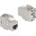 Delock Eszközmentes, 180 -os, fém Keystone modul RJ45 anya - LSA Cat.6A