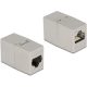 Delock RJ45 CAT6A STP -> RJ45 CAT6A STP F/F toldó fém