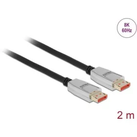  Delock DisplayPort 1.4 -> DisplayPort 1.4 M/M video kábel 2m fekete-ezüst