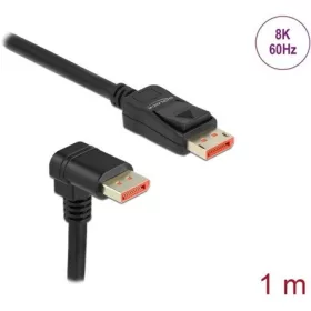   Delock DisplayPort 1.4 -> DisplayPort 1.4 M/M video kábel 1m fekete 90°le/egyenes