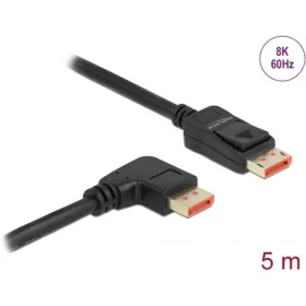   Delock DisplayPort 1.4 -> DisplayPort 1.4 M/M video kábel 5m fekete 90°jobb/egyenes