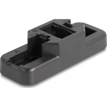 Delock Keystone LSA szett klipszes tartóval RJ45 / RJ11 Cat.6 fekete