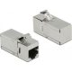 Delock Keystone modul, RJ45-aljzat - RJ45-aljzat, Cat.6A, 90 fokos szögű