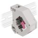 Delock SC Simplex -> SC Simplex F/F keystone DIN-sín panel szürke-rózsaszin