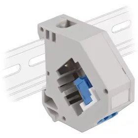   Delock LC Duplex -> LC Duplex F/F keystone DIN-sín panel szürke-kék