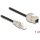 Delock RJ45 CAT6A S/FTP -> RJ45 CAT6A S/FTP M/F keystone modul 1m fekete