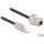Delock RJ45 CAT6A S/FTP -> RJ45 CAT6A S/FTP M/F keystone modul 3m fekete