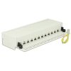 Delock Desktop Patch Panel 12 Port Cat.6 szürke