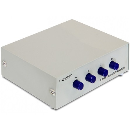 Delock ADA Delock 87589 RS-232 4port kézi soros kapcsoló