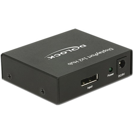 Delock ADA Delock 87691 1x Displayport bemenet > 2x Displayport kimenet 4K 1.2-s elosztó